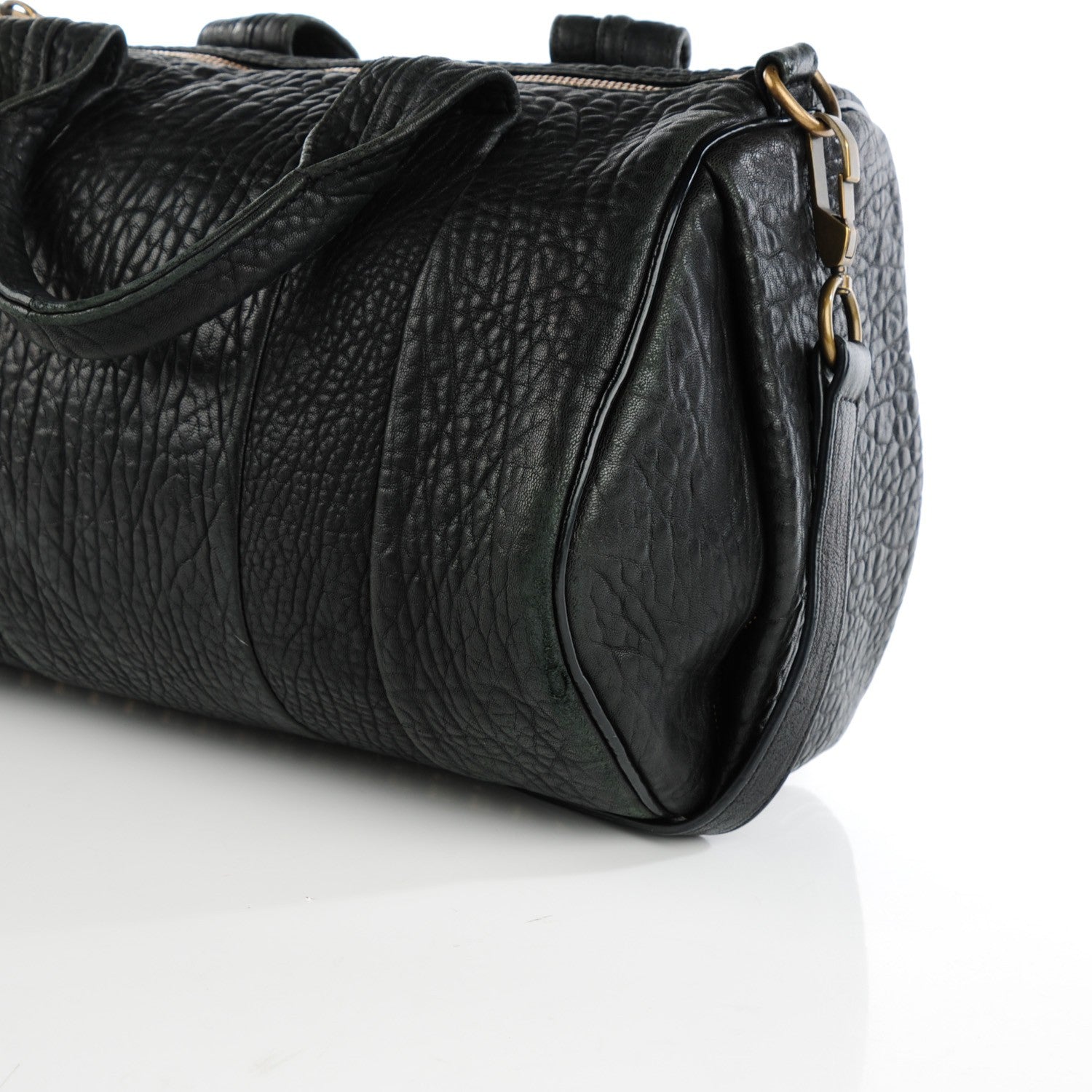 Alexander Wang Pebbled Lambskin Rocco Black Antique Brass Hardware 9 of 9