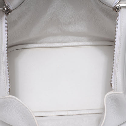 Hermes Taurillon Clemence Lindy 30 White 7 of 8