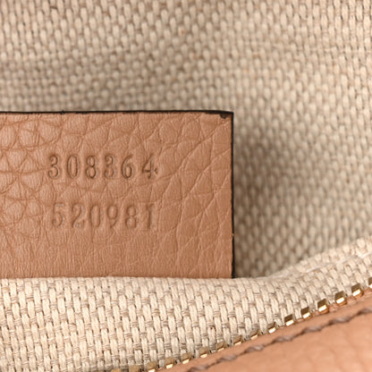 Gucci Pebbled Calfskin Small Soho Disco Bag Camelia 7 of 10
