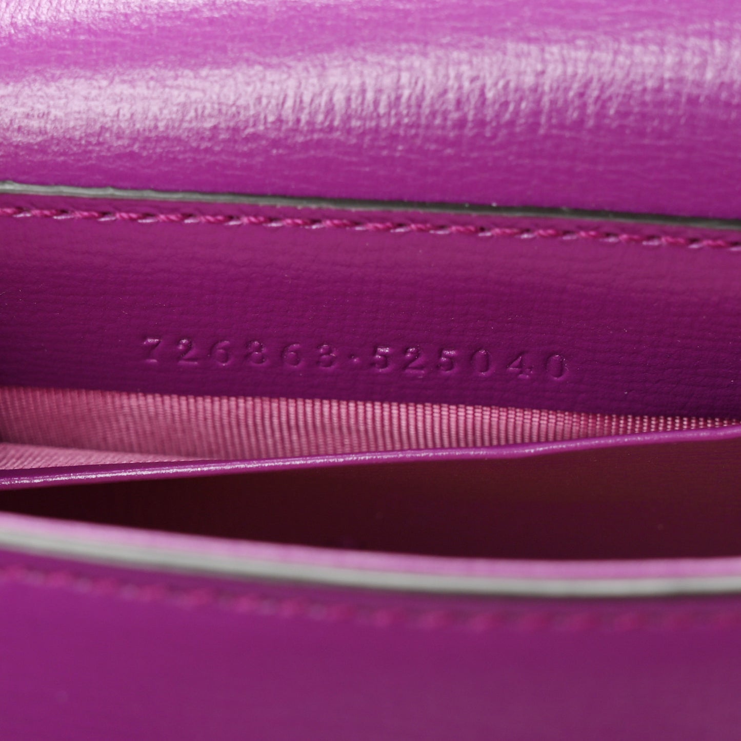 Azalea Calfskin Web Monochrome Horsebit 1955 Wallet On Strap Purple
