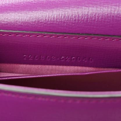 Gucci Azalea Calfskin Web Monochrome Horsebit 1955 Wallet On Strap Purple 7 of 10