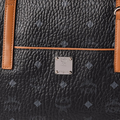 MCM Visetos Medium Anya Shopper Tote Black 13 of 19