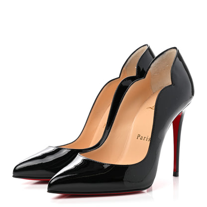 Christian Louboutin Patent Hot Chick 100 Pumps 34.5 Black 3 of 8