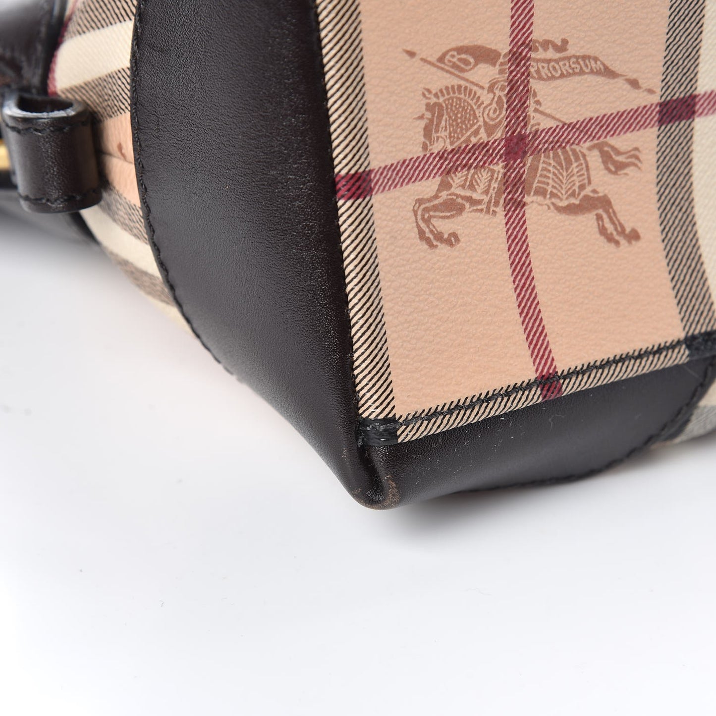 Haymarket Check Small Primrose Crossbody Bag Chocolate
