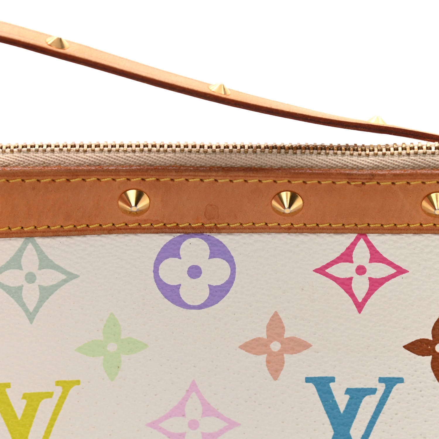 Louis Vuitton Monogram Multicolor Pochette Accessories White 13 of 15