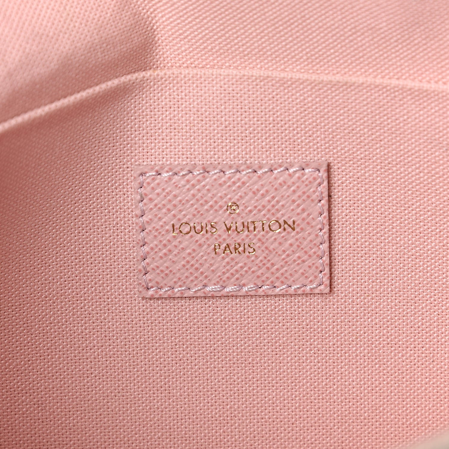Louis Vuitton Damier Azur Pochette Felicie Chain Wallet Rose Ballerine 6 of 12