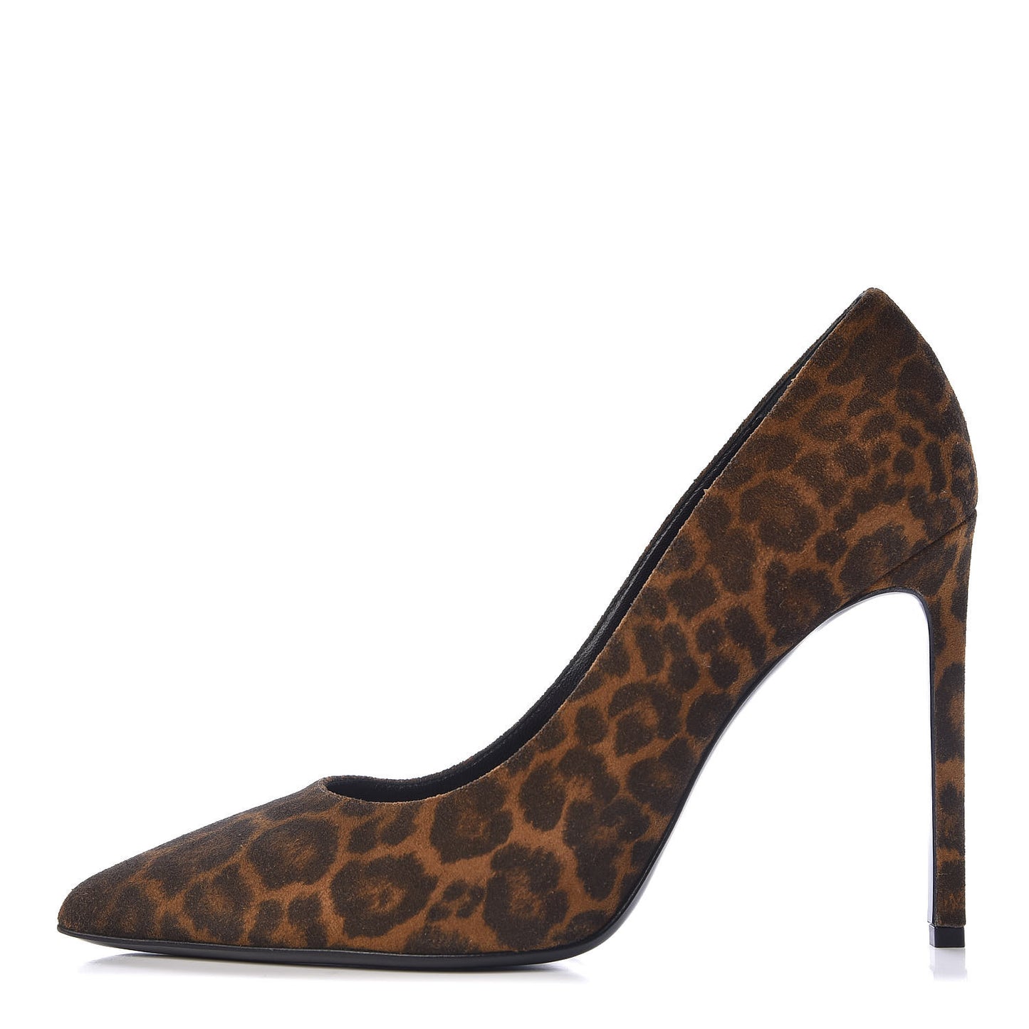 Suede Leopard Printed Paris 105 Pumps 41 Natural Coffee