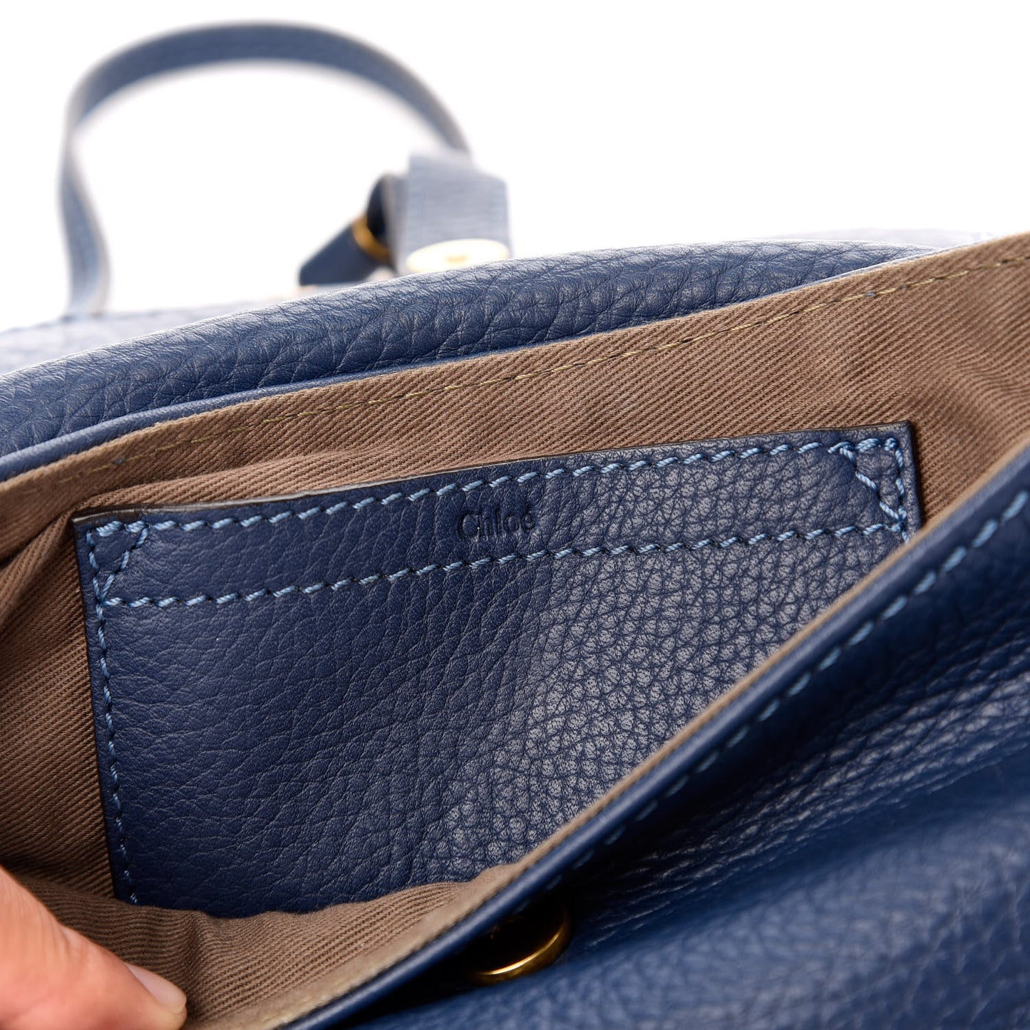 Calfskin Marcie Pochette Crossbody Bag Scuba Blue
