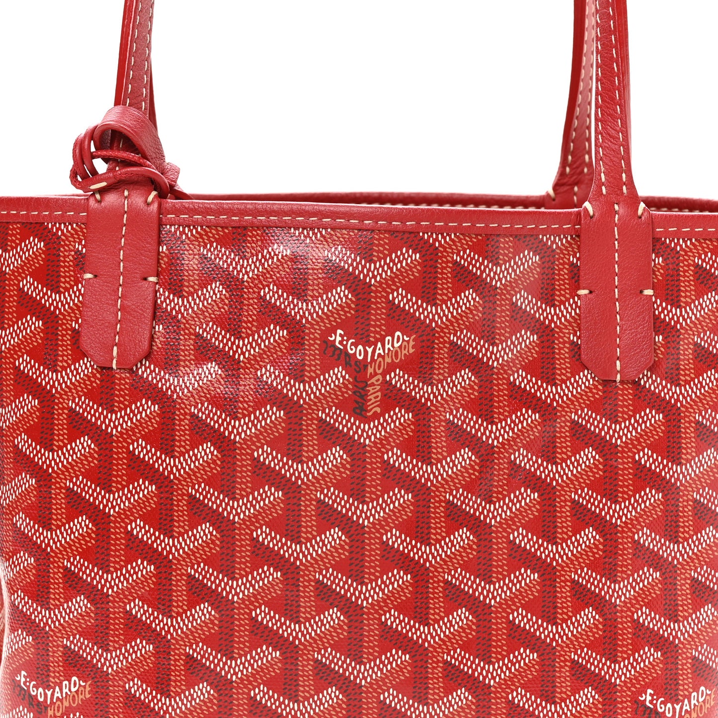 Goyardine Reversible Mini Anjou Red