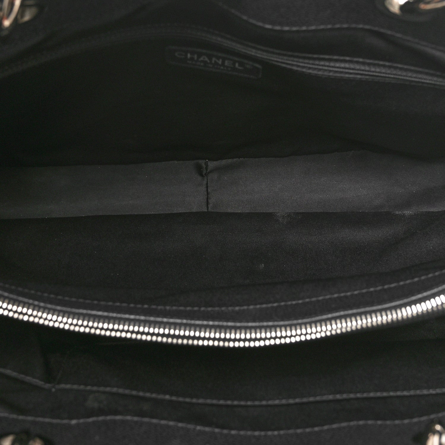 Chanel Caviar Quilted XL Grand Shopping Tote GST Black 5 of 11