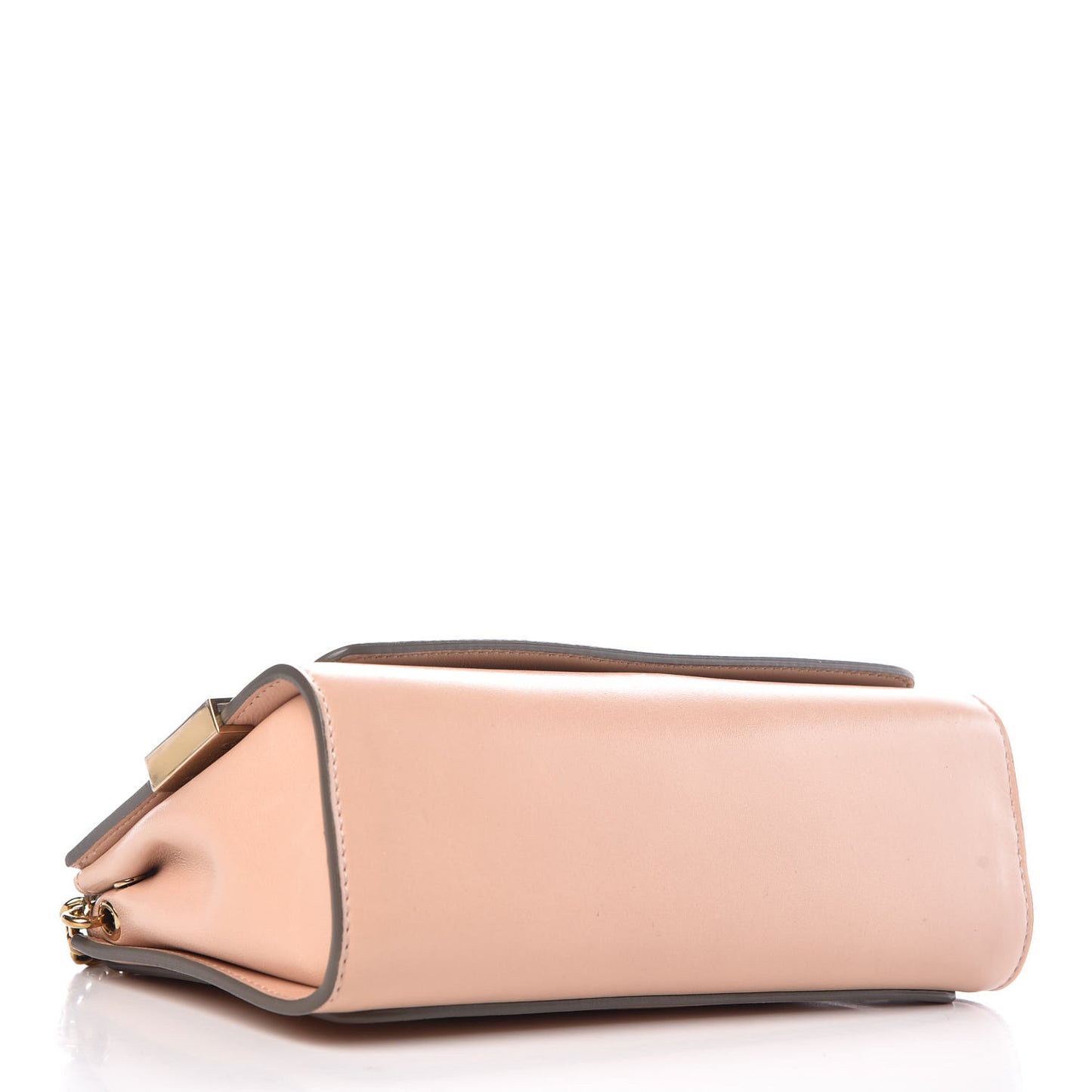 Nappa Medium Elle Chain Clutch Blush Nude