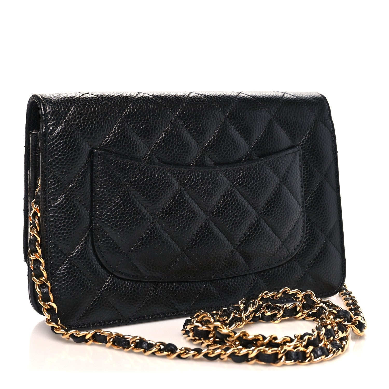 Chanel Caviar Quilted Wallet on Chain WOC Black 3 of 12