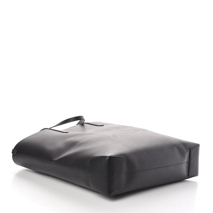 Burberry Calfskin TB Motif Embossed Tote Black 4 of 8