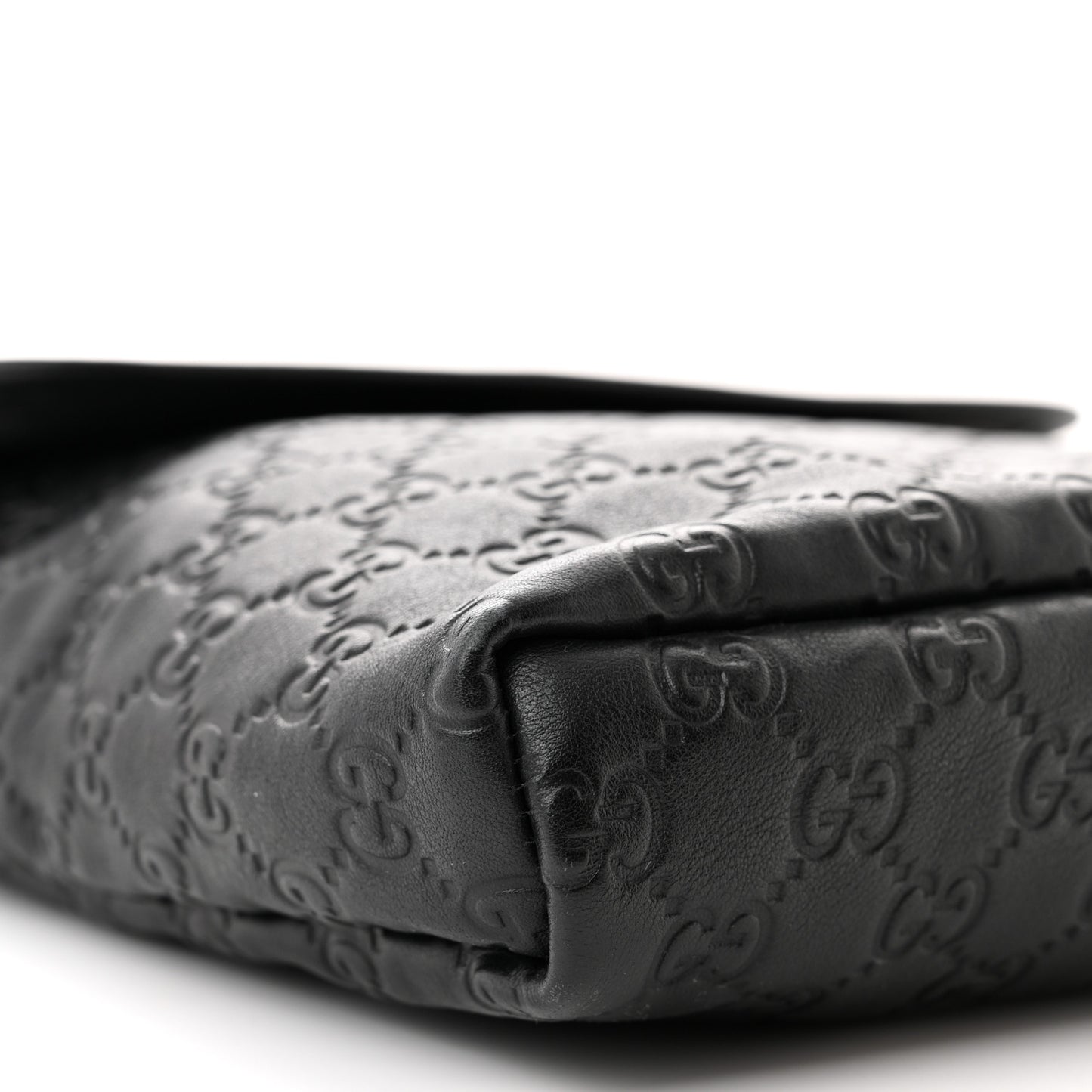 Guccissima Small Flap Messenger Bag Black