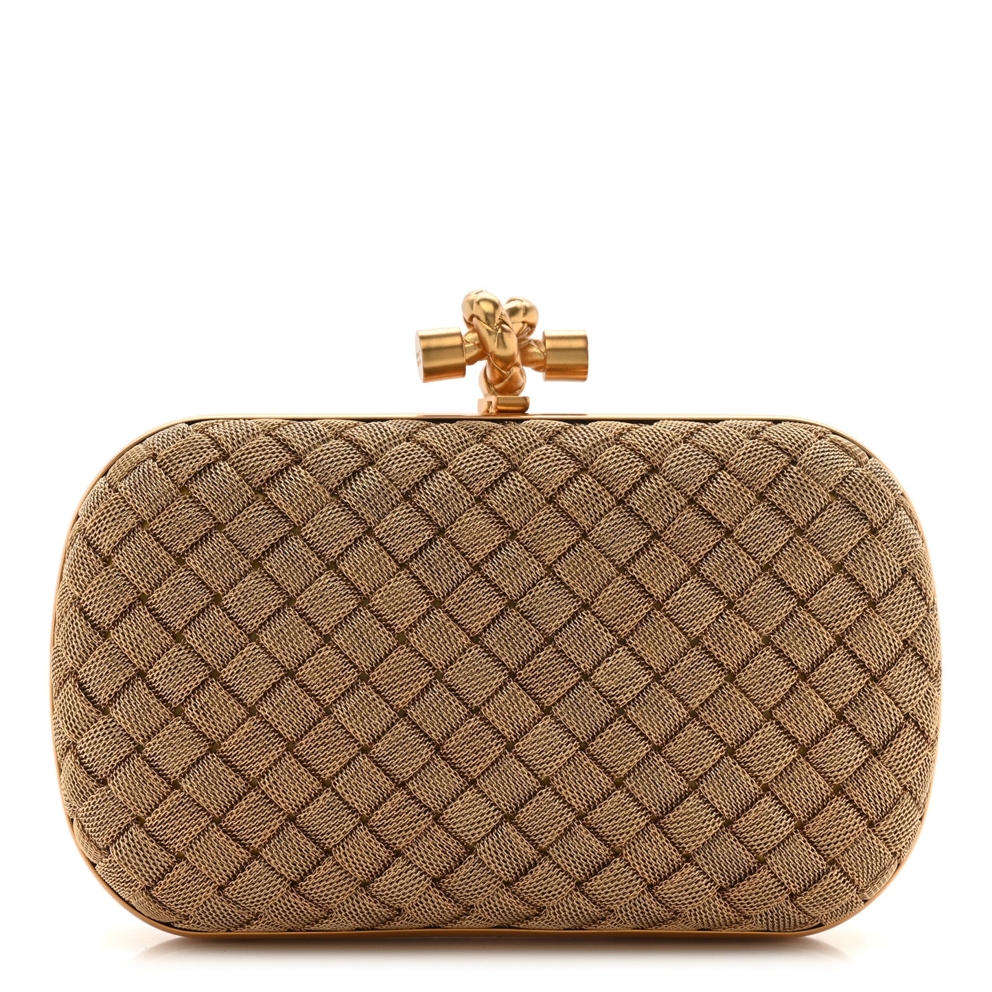 Intreccio Oro Bruciato Knot Clutch