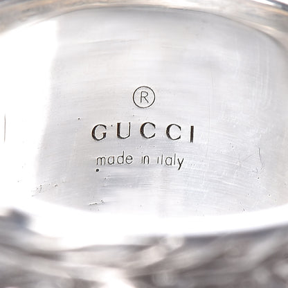 Gucci Sterling Silver Resin Feline Garden Ring Green 60 9 5 of 7