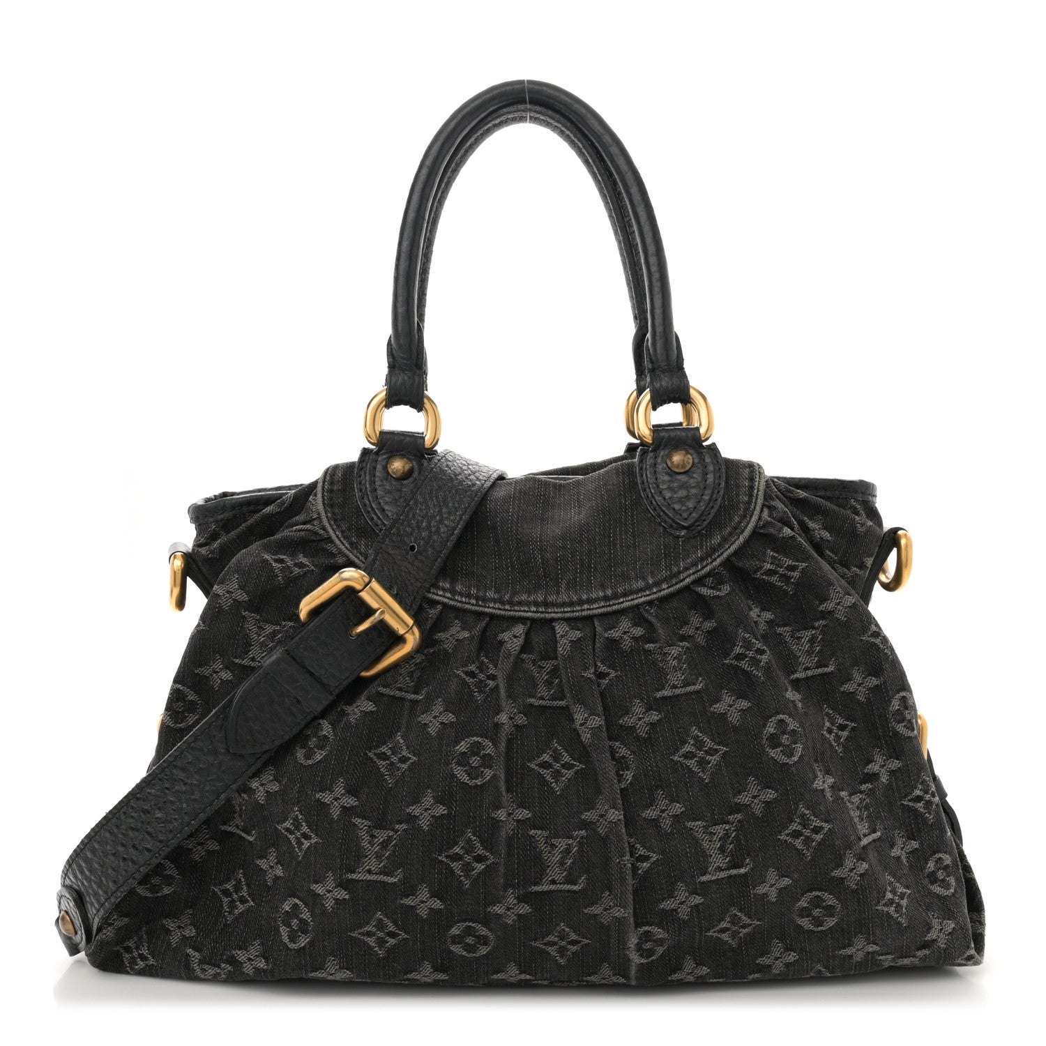 Louis Vuitton Denim Neo Cabby MM Black 1 of 14