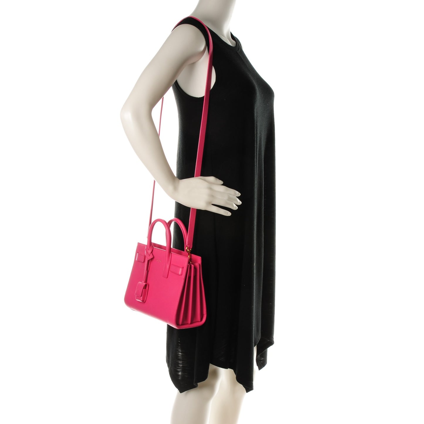 Calfskin Nano Sac De Jour Lipstick Fuchsia