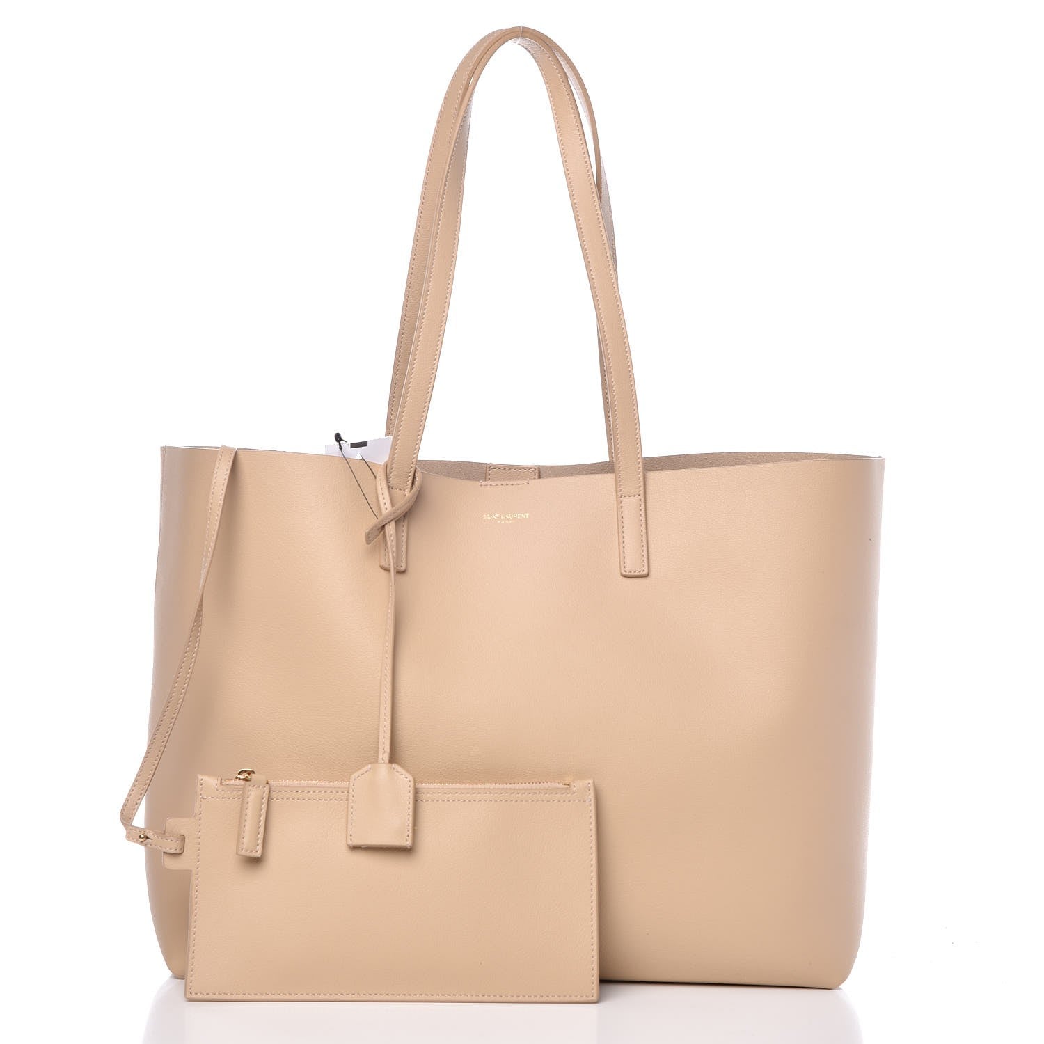 Saint Laurent Calfskin Large Shopping Tote Nude Powder 3 of 9