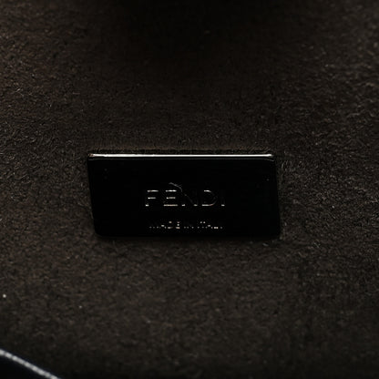 Fendi Shiny Nappa Botanic Garden Embroidered Micro Peekaboo Iconic Satchel Ocean Arancio 7 of 9