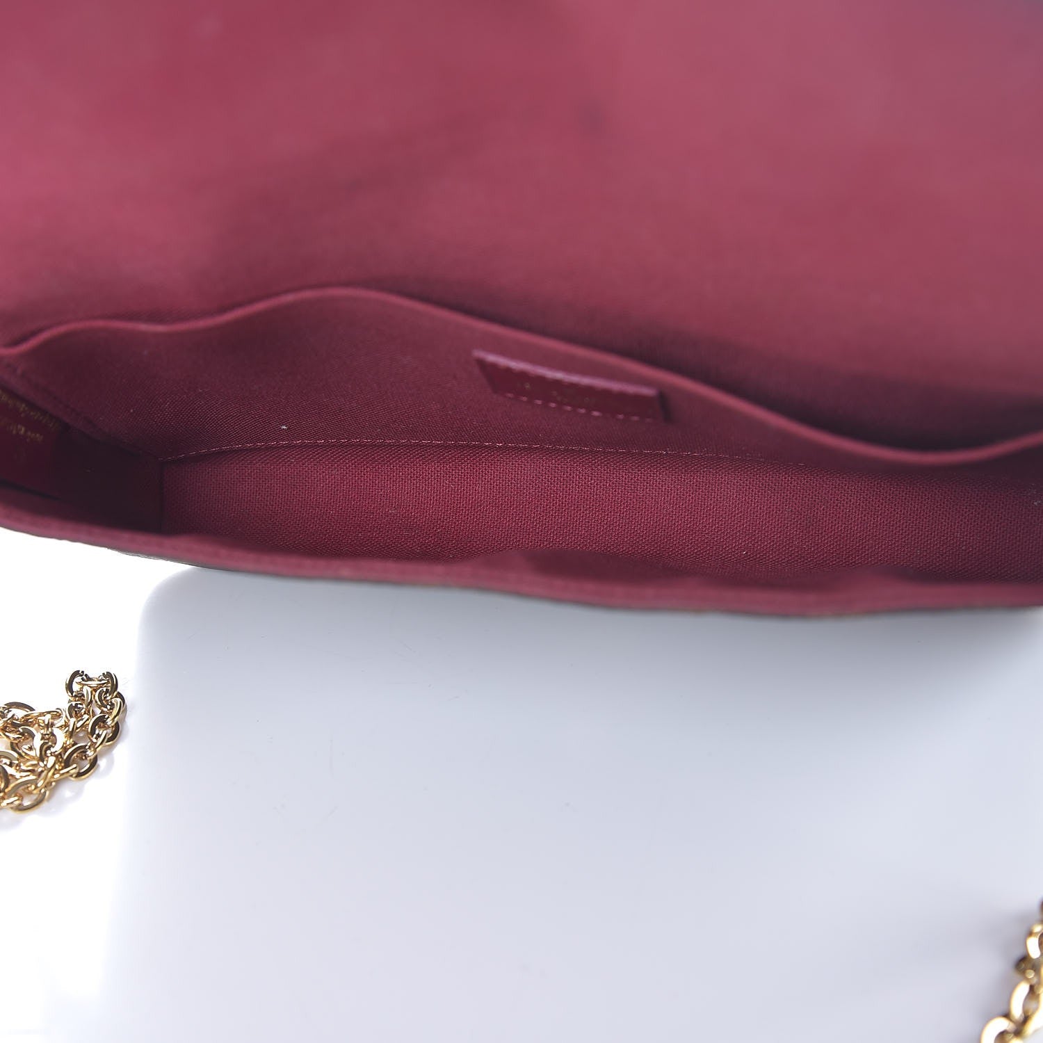 Louis Vuitton Monogram Pochette Felicie Chain Wallet Fuchsia 5 of 10