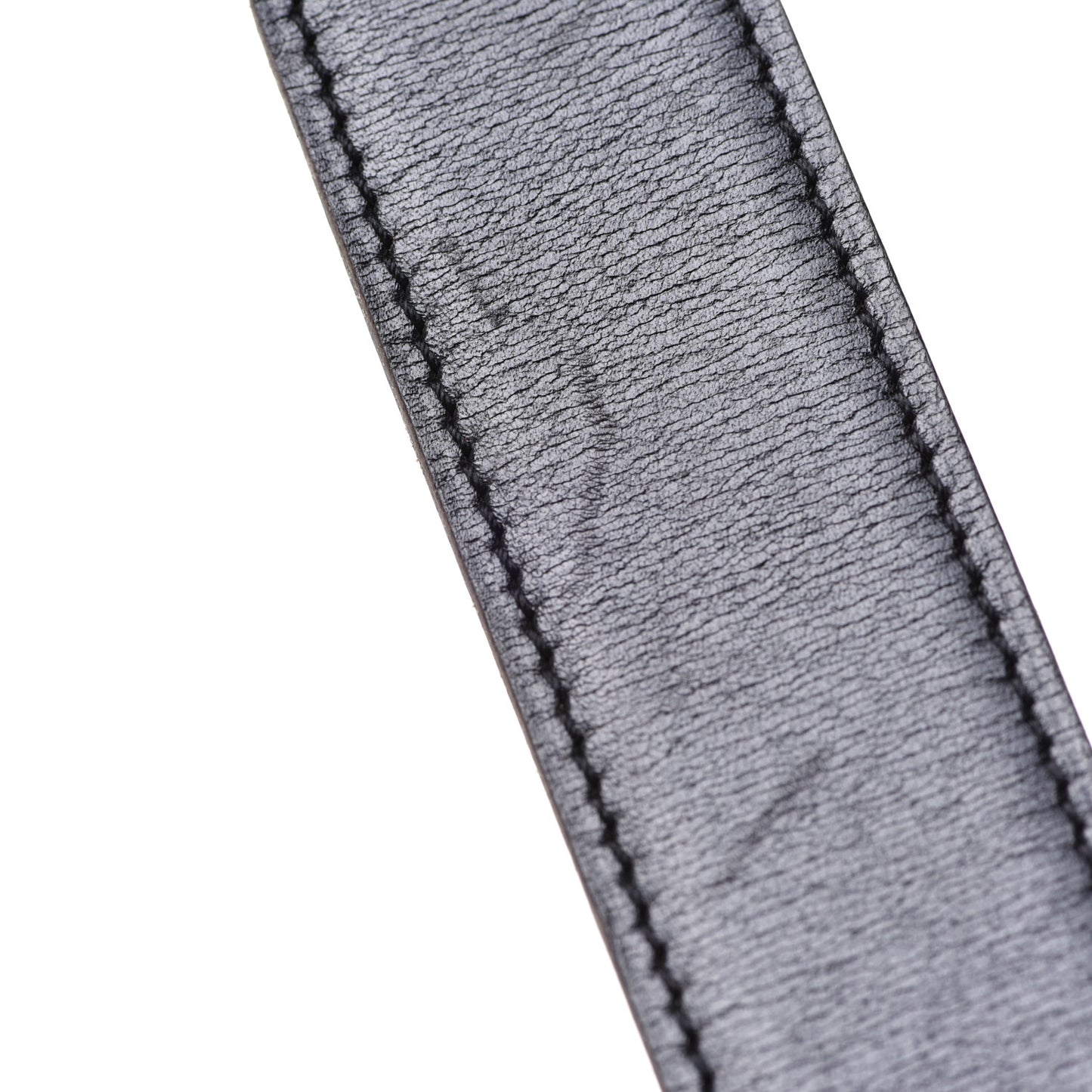 Box Courchevel Reversible Belt Strap 70 Black Chocolate