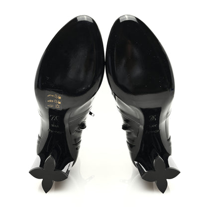 Louis Vuitton Patent Silhouette Ankle Boots 39.5 Black 5 of 7