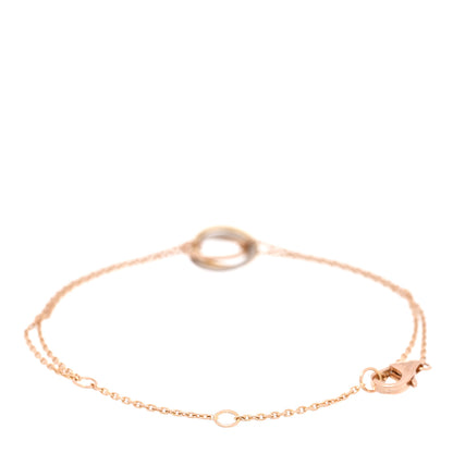 Cartier 18K Pink Yellow White Gold Trinity Bracelet 2 of 4