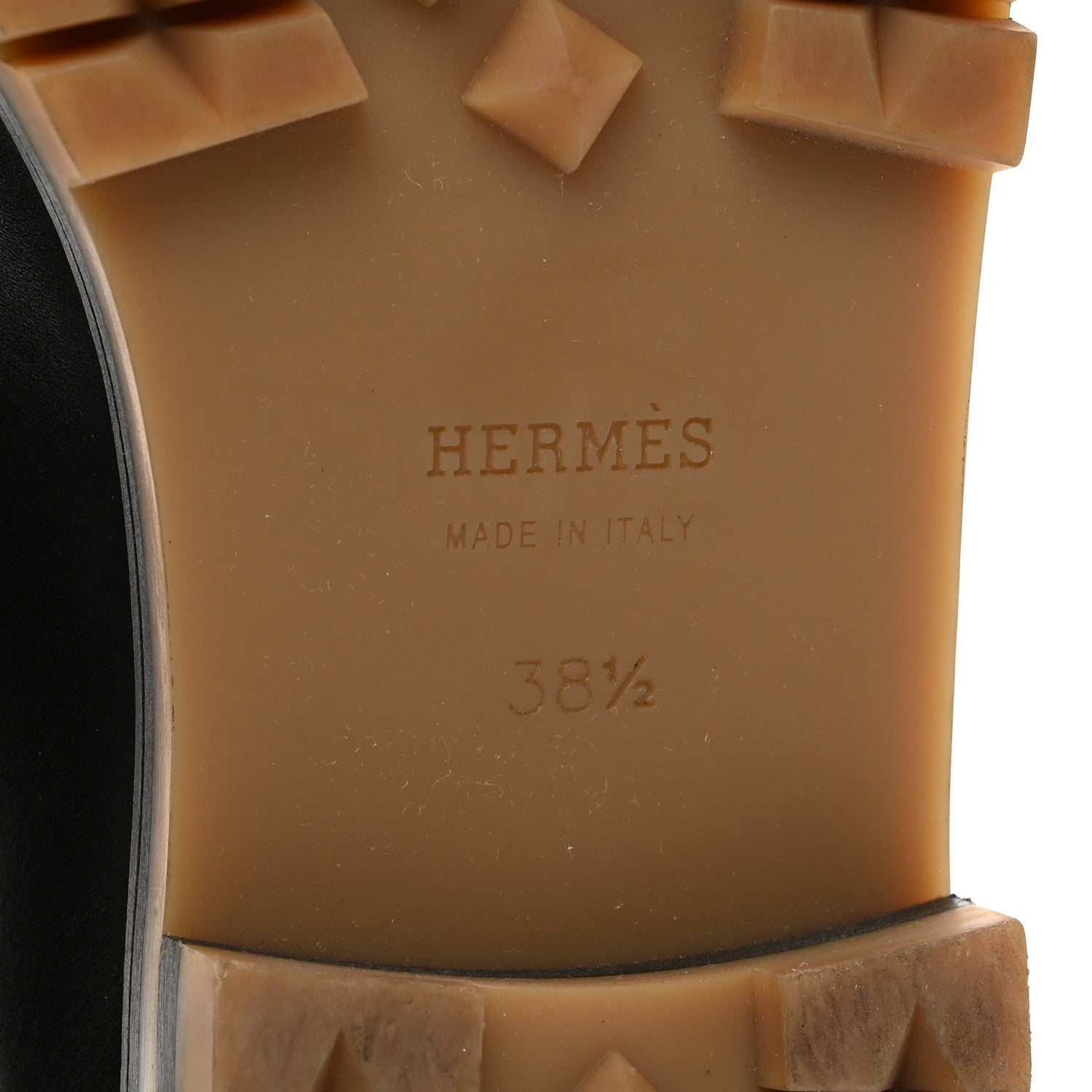Hermes Calfskin Womens Faubourg Loafers 38.5 Black 8 of 10