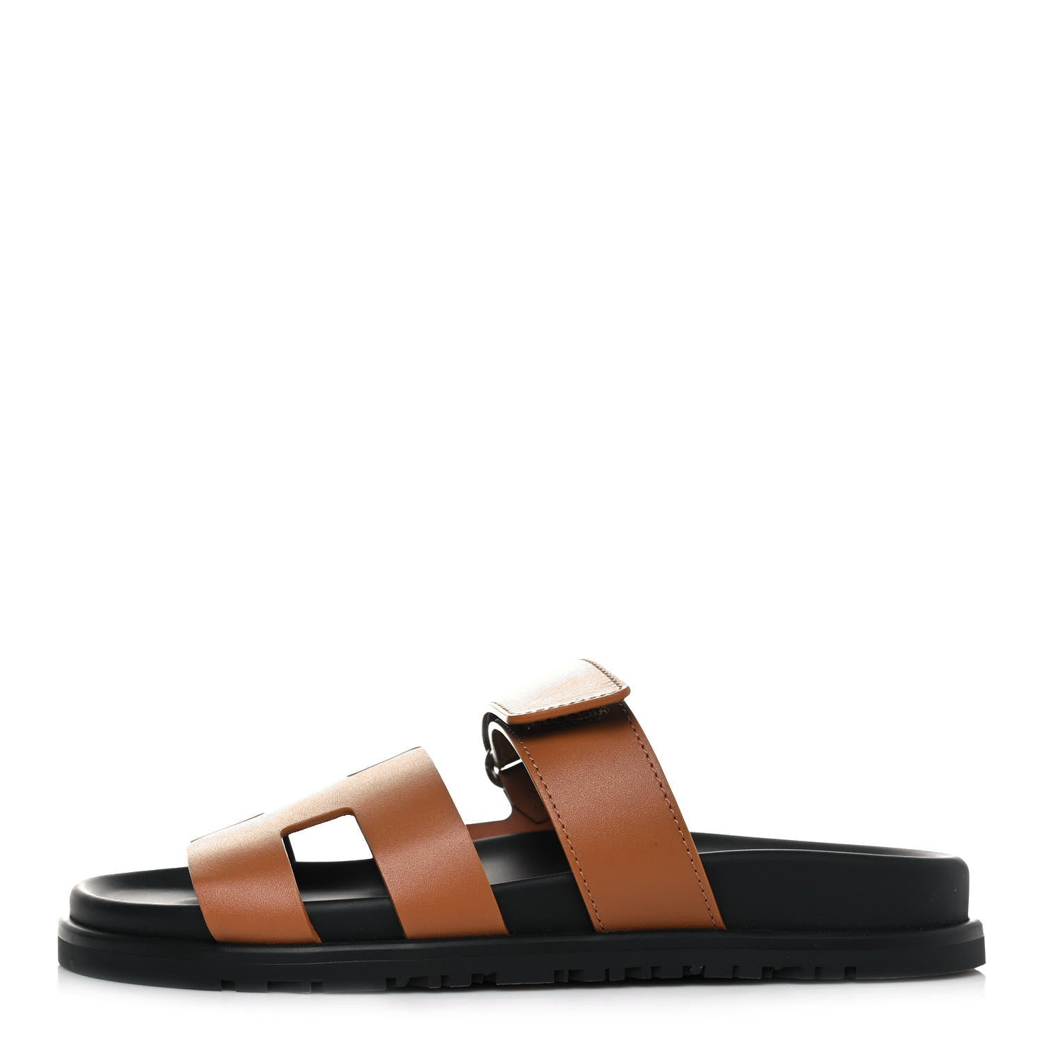 Hermes Calfskin Womens Chypre Sandals 36 Gold 1 of 10