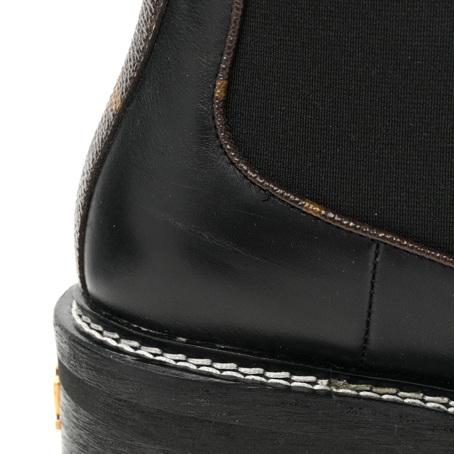 Louis Vuitton Calfskin Monogram Beaubourg Ankle Boots 40 Black 14 of 16