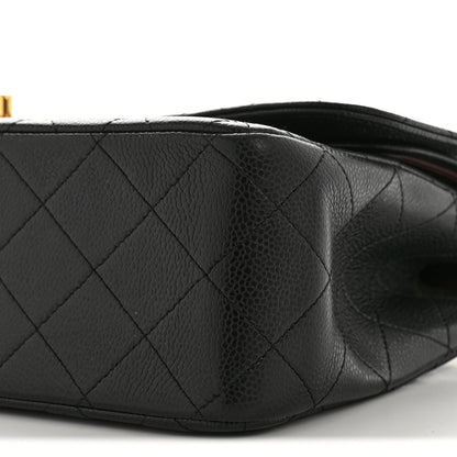 Chanel Caviar Quilted Jumbo Double Flap Black 11 of 15
