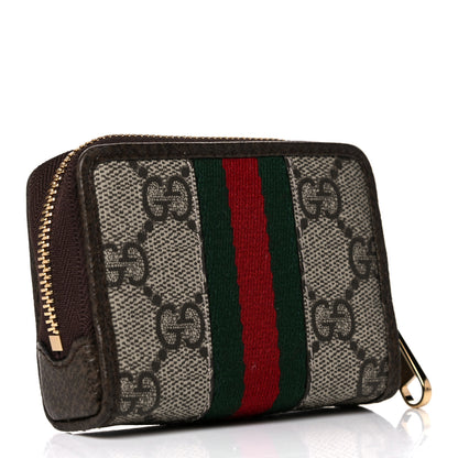 Gucci GG Supreme Monogram Web Ophidia Playing Card Case Beige New Acero 3 of 9