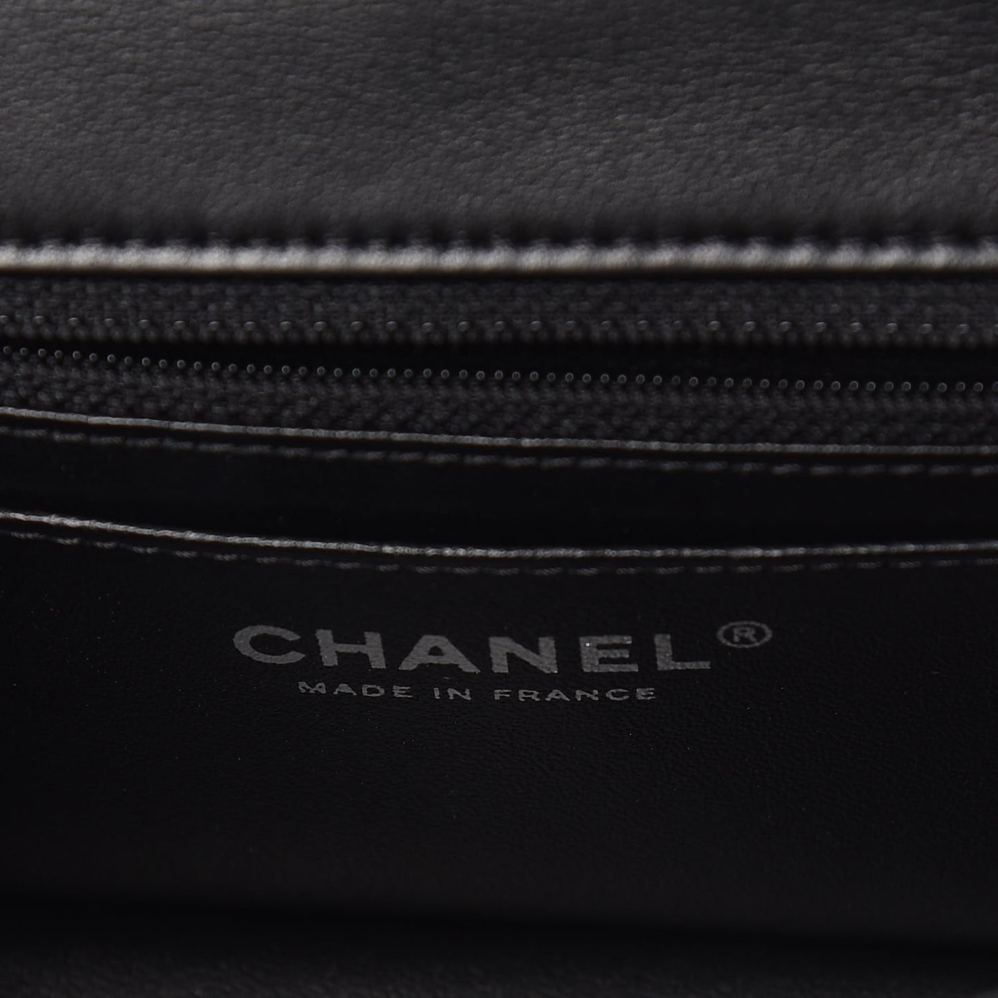 Lambskin Quilted Mini Rectangular Flap Black
