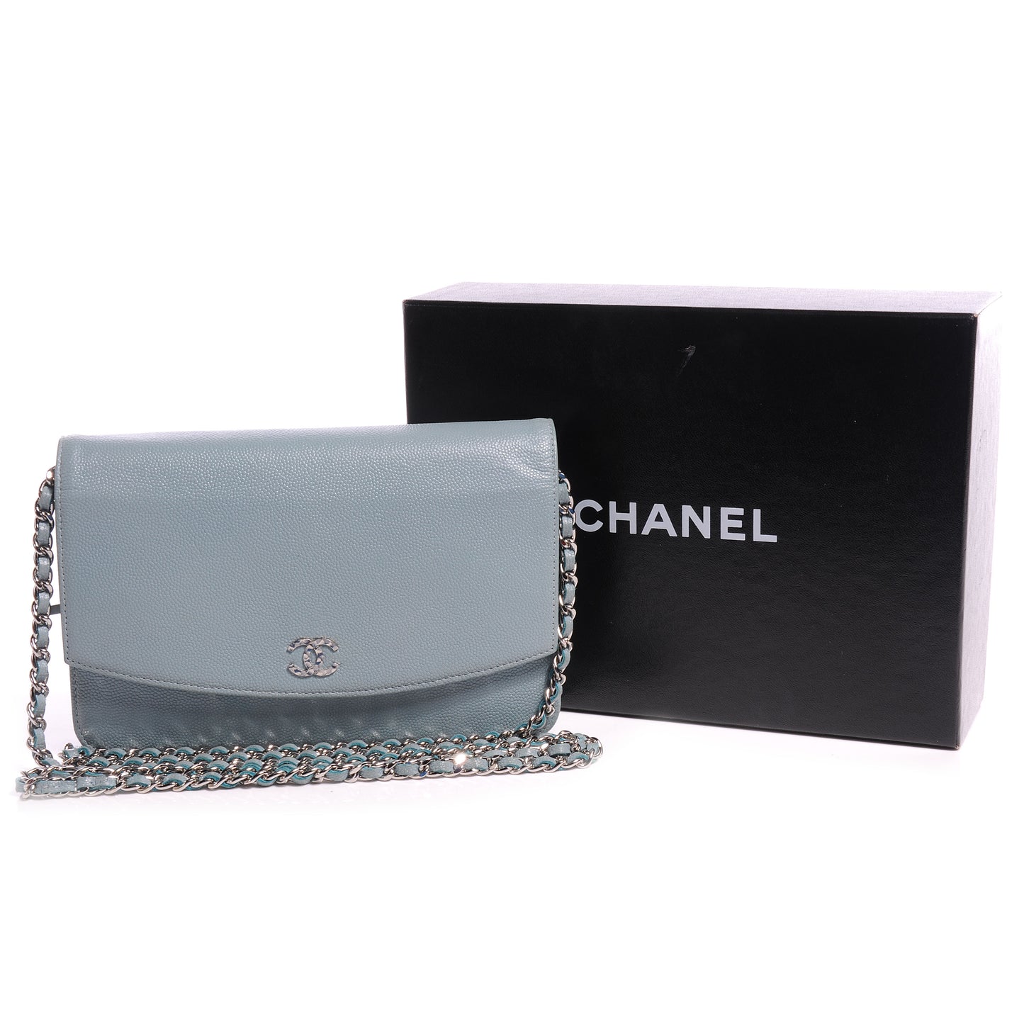 Caviar Sevruga Wallet on Chain WOC Light Blue