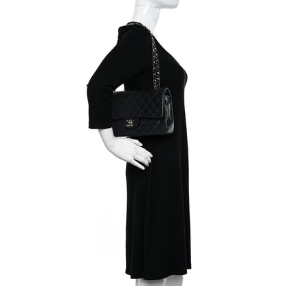Chanel Lambskin Quilted Medium Double Flap Black 2 of 19