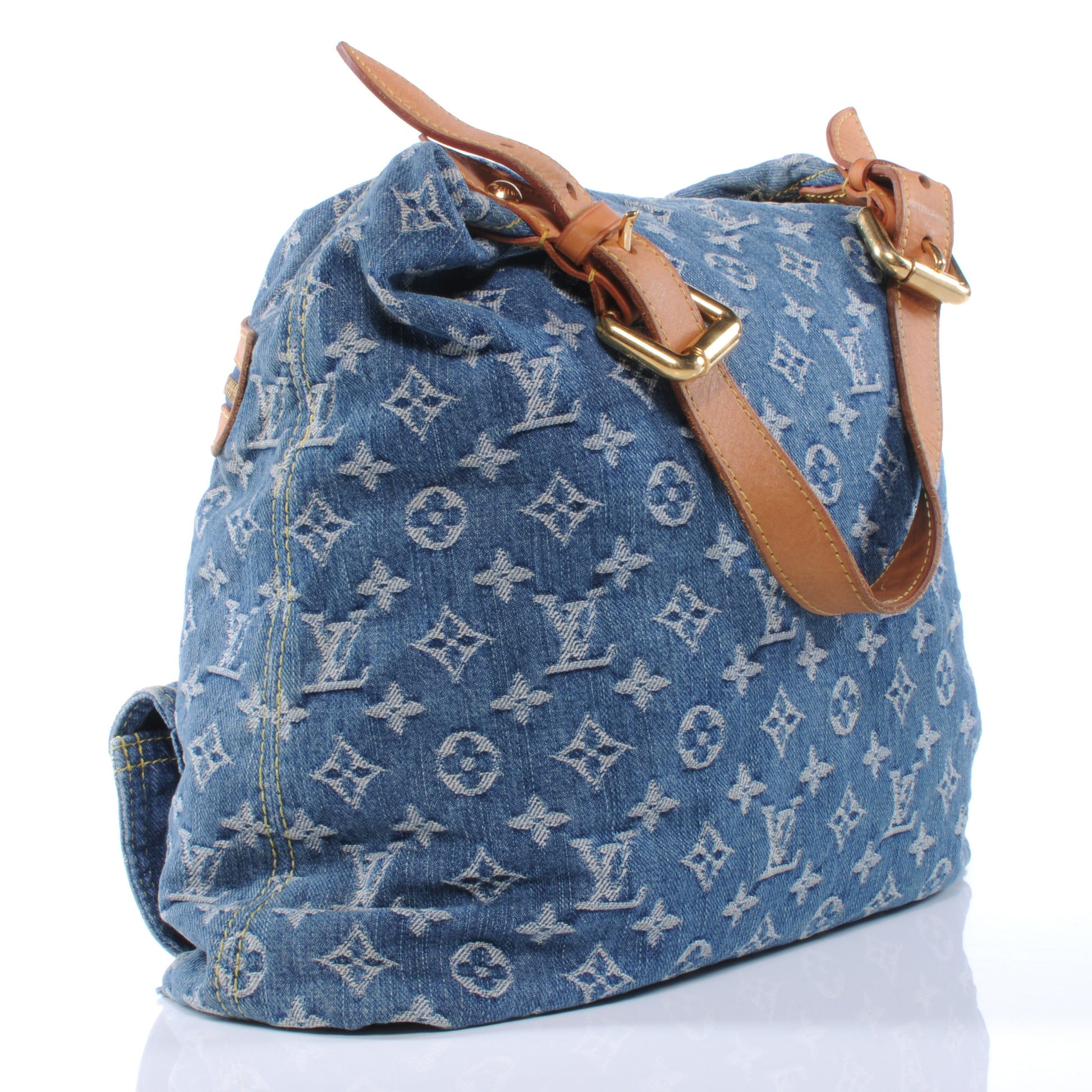 Louis Vuitton Denim Baggy GM Blue 3 of 7
