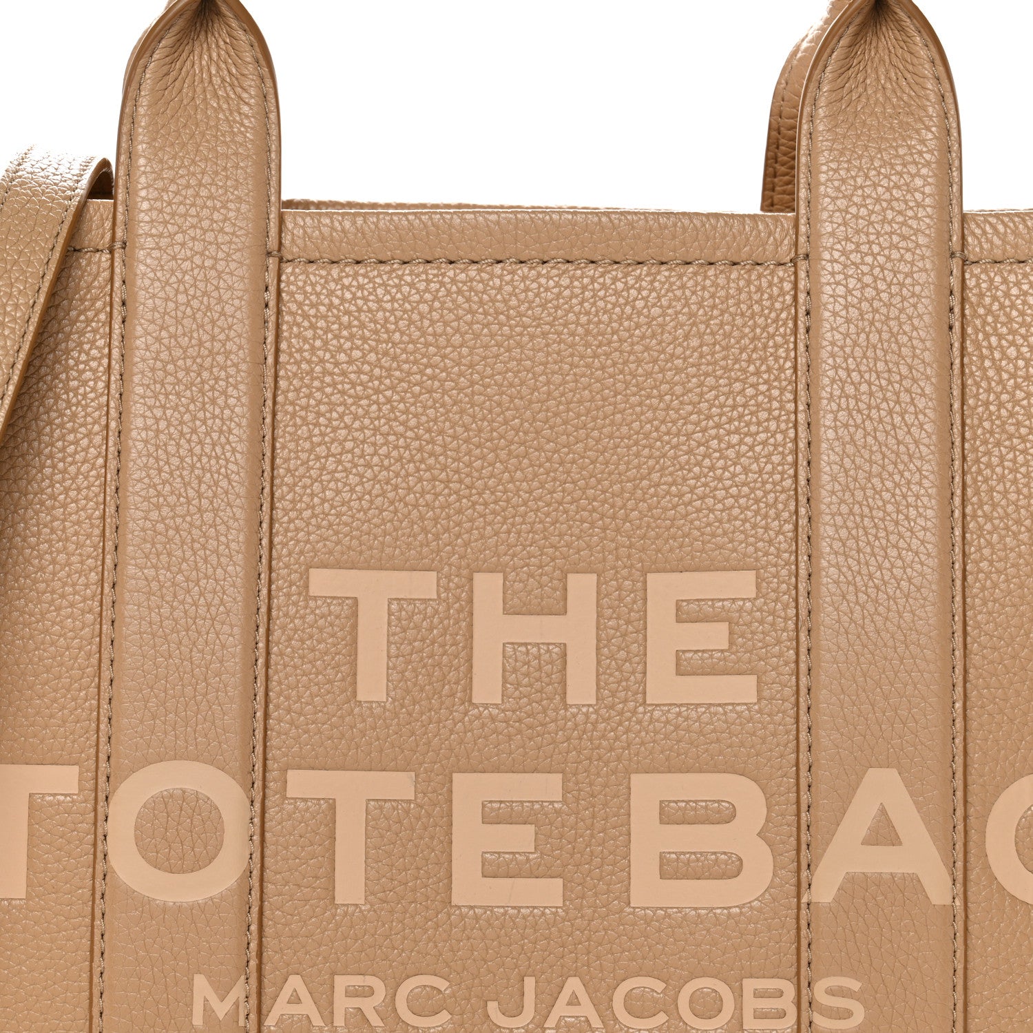 Marc Jacobs Grained Calfskin Medium The Tote Bag Camel 7 of 9