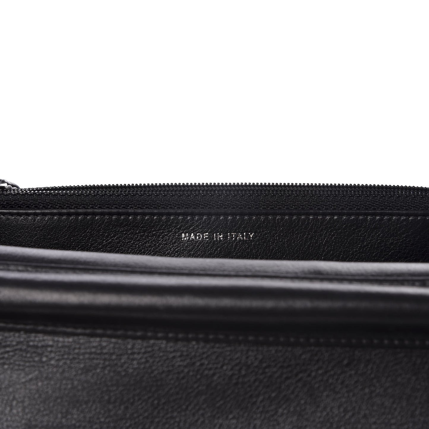 Galuchat Stingray Lambskin Boy Wallet On Chain WOC Black