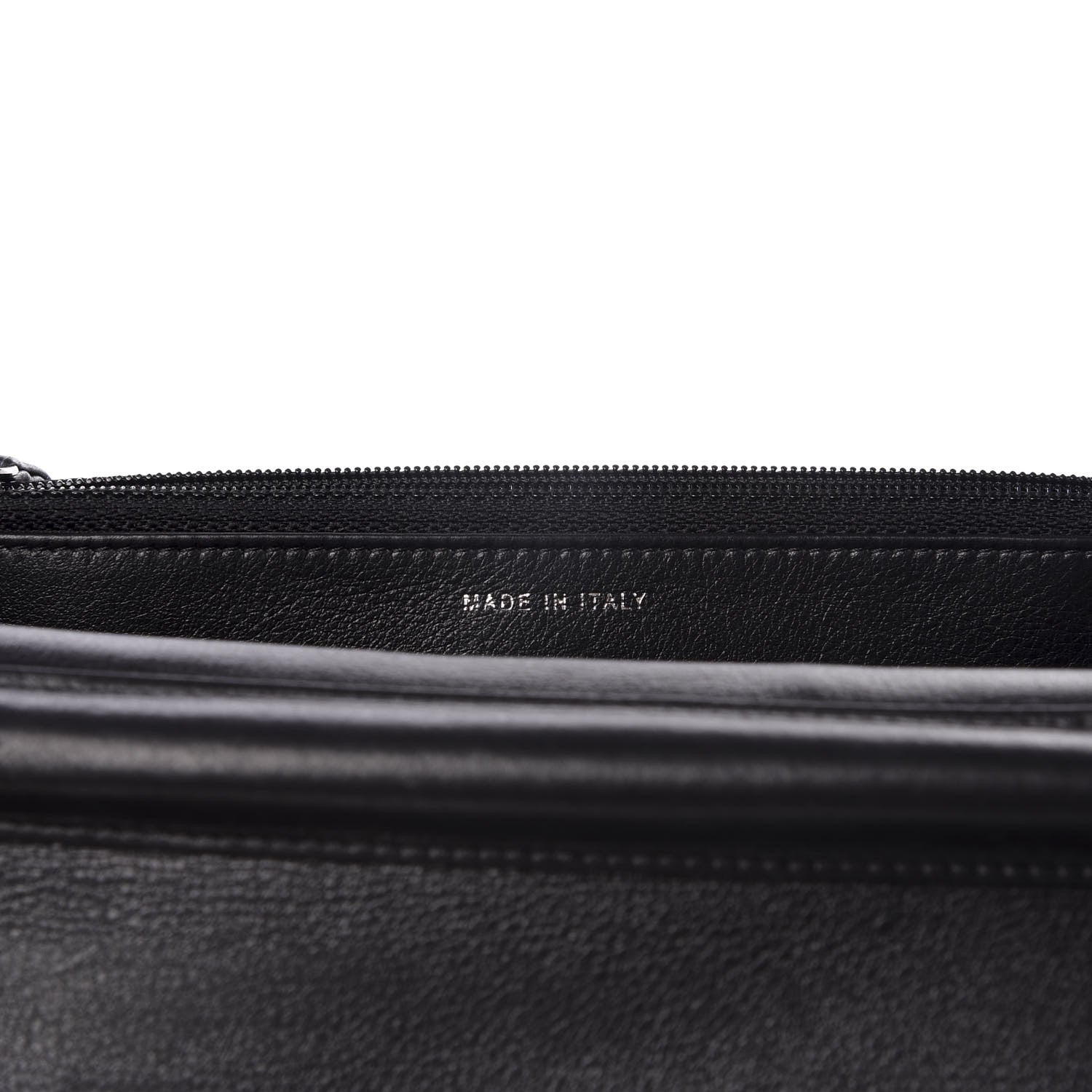Chanel Galuchat Stingray Lambskin Boy Wallet On Chain WOC Black 6 of 10