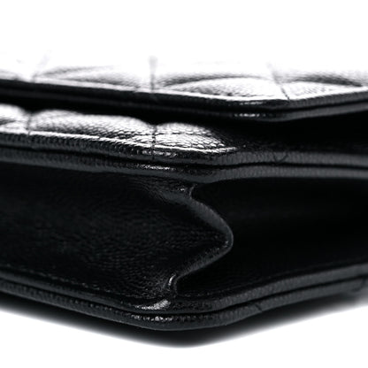 Chanel Caviar Quilted Bracelet On Chain Wallet On Chain WOC Black 5 of 10