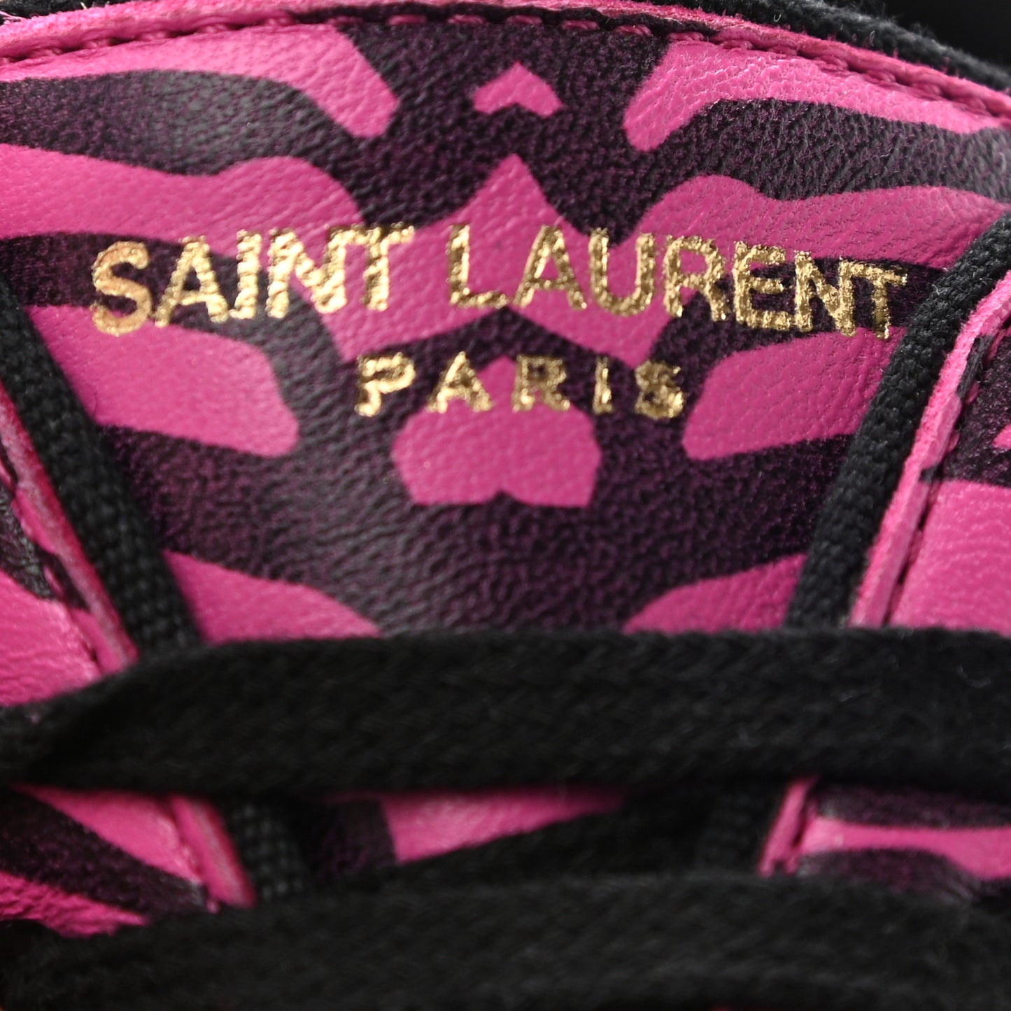 Nappa Zebra Venice Sneakers 40 Fuchsia Black