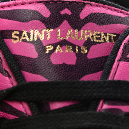Saint Laurent Nappa Zebra Venice Sneakers 40 Fuchsia Black 8 of 12