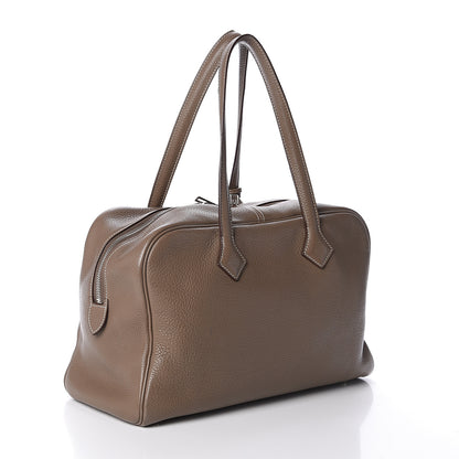 Hermes Taurillon Clemence Victoria II 35 Etoupe 2 of 8