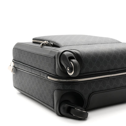 Gucci GG Supreme Monogram Calfskin Carry On Trolley Black 8 of 9