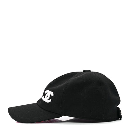 Chanel Cotton Beaded CC Cap Hat Black 3 of 7