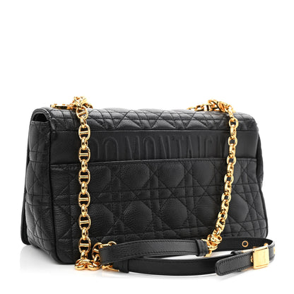 Christian Dior Calfskin Cannage Medium Caro Bag Black 3 of 10