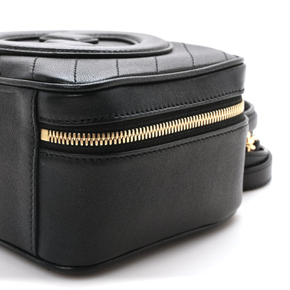 Gucci Sakai Be Green Calfskin Diagonal Stitched Blondie Top Handle Bag Black 10 of 10