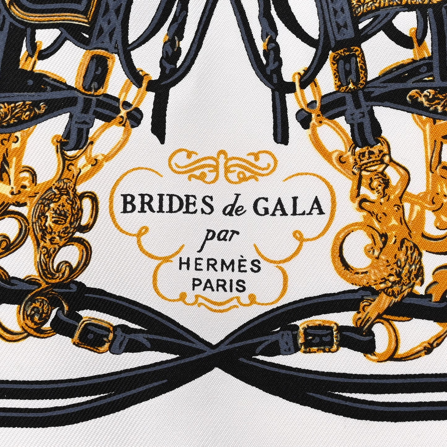 Silk Brides de Gala Nano Scarf 20 Black White Or