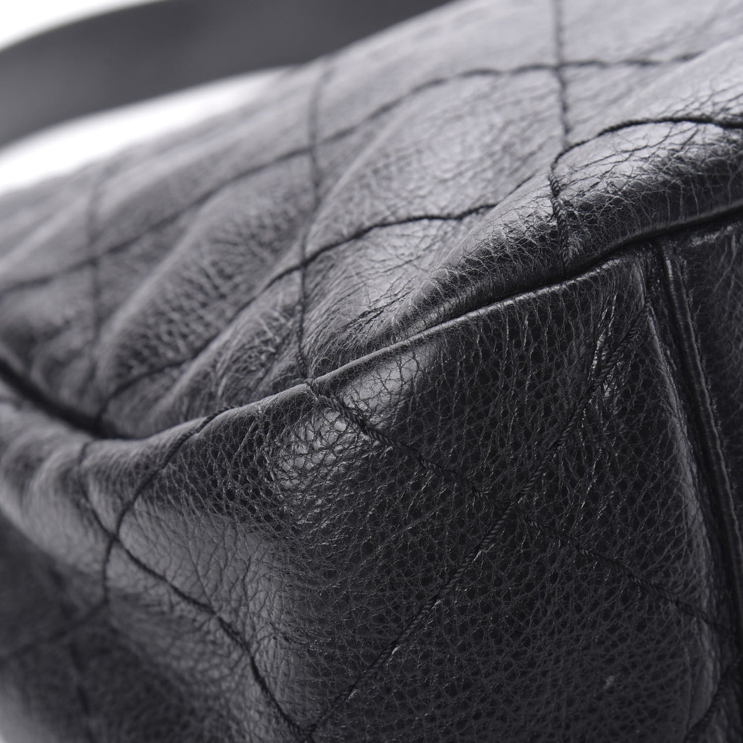 Glazed Calfskin On The Road Hobo Black